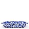 Baking Sheets * | Cobalt Swirl 4.5 Qt. Enamelware Baking Pan By Golden Rabbit