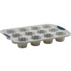 Baking Sheets * | 12-Count Flower Cupcake Structure Silicone Marble Finish Baking Pans (2-Pack) By Trudeau