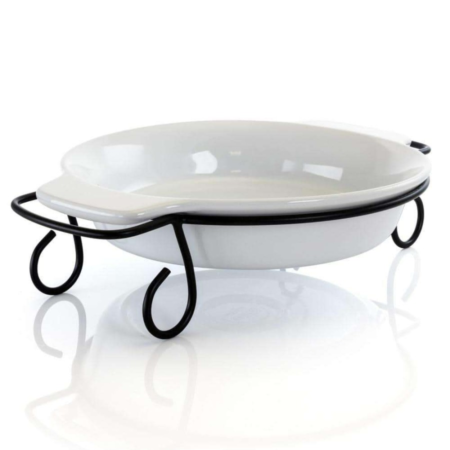 Baking Dishes * | Gracious Dining Stoneware Bakeware With Metal Rack By Gibson Elite