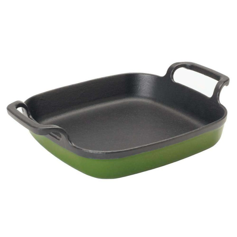 Baking Sheets * | 8 In. Enameled Cypress Green Baking Dish By Bayou Classic