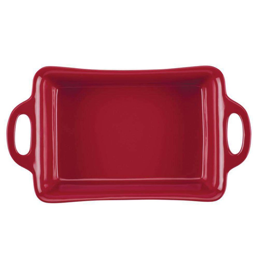 Baking Dishes * | 9 In. X 13 In. Red Ceramics Rectangular Baker By Rachael Ray