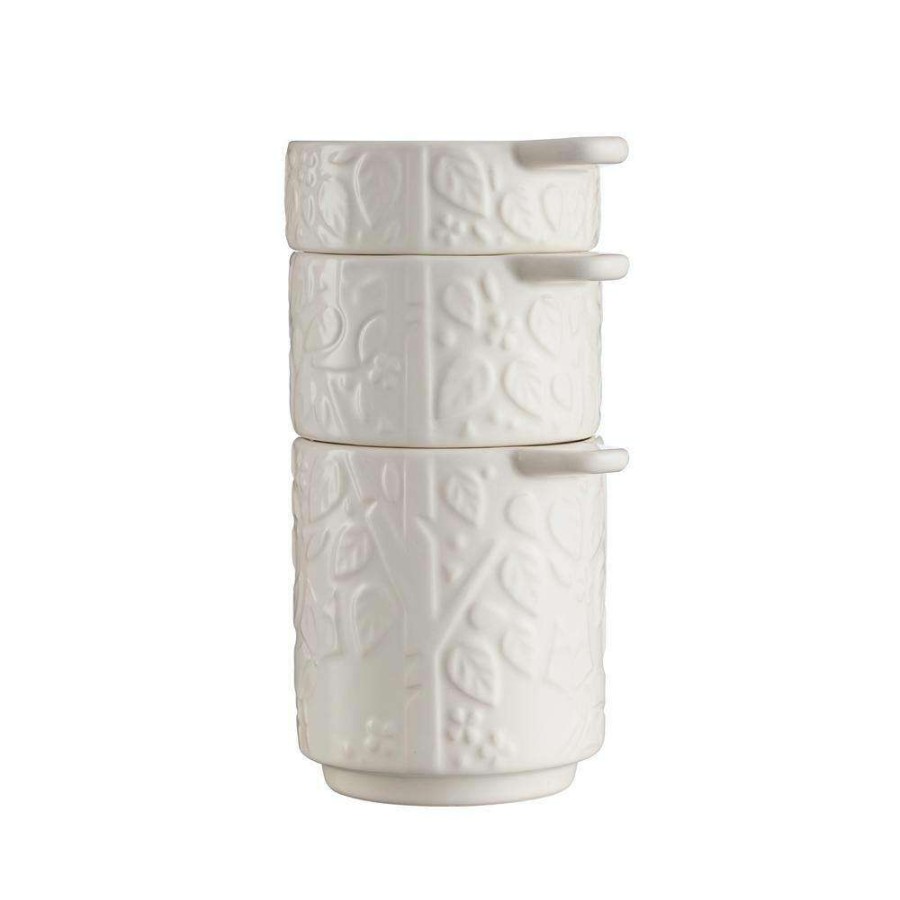 Baking Supplies * | In The Forest 3-Piece Cream Measuring Cups And Jug Set By Mason Cash