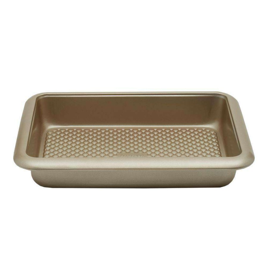 Baking Sheets * | Aurelia Gold Non-Stick 14.5 In. X 10.6 In. X 2.4 In. Carbon Steel Roaster Pan By Home Basics