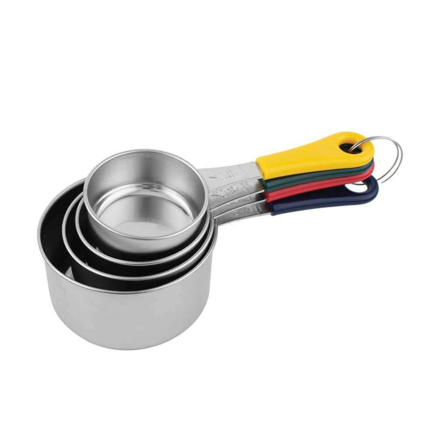 Baking Supplies * | 4-Piece Stainless Steel Measuring Cup Set By Fox Run