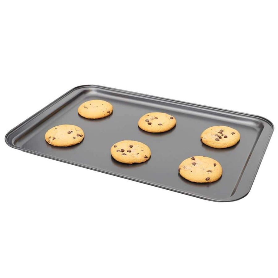 Baking Sheets * | 12 In. X 18 In. Non-Stick Steel Baking Sheet By Home Basics