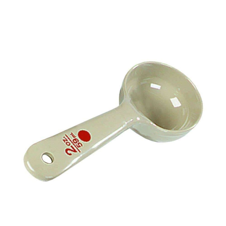 Baking Supplies * | 2 Oz. Short Handle Polycarbonate Solid Portioning Spoon In Beige (Case Of 12) By Carlisle