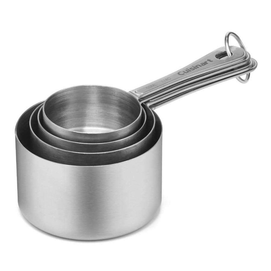 Baking Supplies * | 4-Piece Stainless Steel Measuring Cup Set By Cuisinart