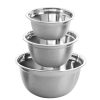 Baking Supplies * | Rosamond 3-Piece Stainless Steel Mixing Bowl Set In Silver By Oster