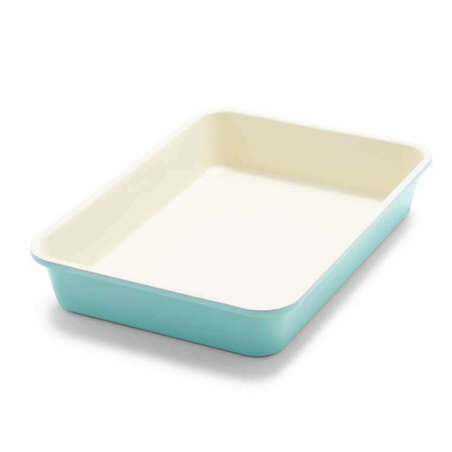 Cake Pans * | 13 In. X 9 In. Ceramic Nonstick Rectangular Cake Pan / Baking Sheet By Greenlife