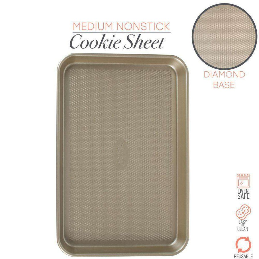 Baking Sheets * | Nonstick Baking Sheet With Diamond Base By Kitchen Details