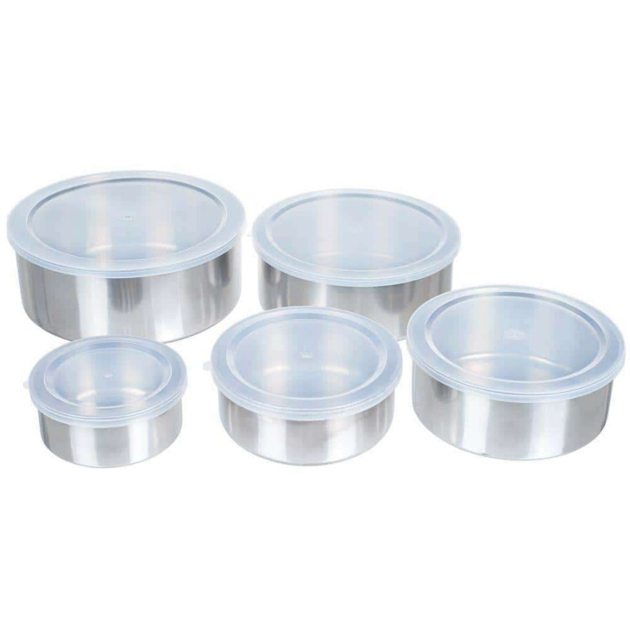 Baking Supplies * | 7.25 In. Stainless Steel Bowl Set (5-Pack) By Chef Buddy