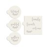 Baking Supplies * | Grateful, Blessed, Gather, Family, Friends, Welcome Lettering Cookie Stencil Bundle (7 Patterns) By Designer Stencils