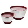 Baking Supplies * | Stainless Steel Suctioning Mixing Bowl Set With Lids (Set Of 2) By Lexi Home