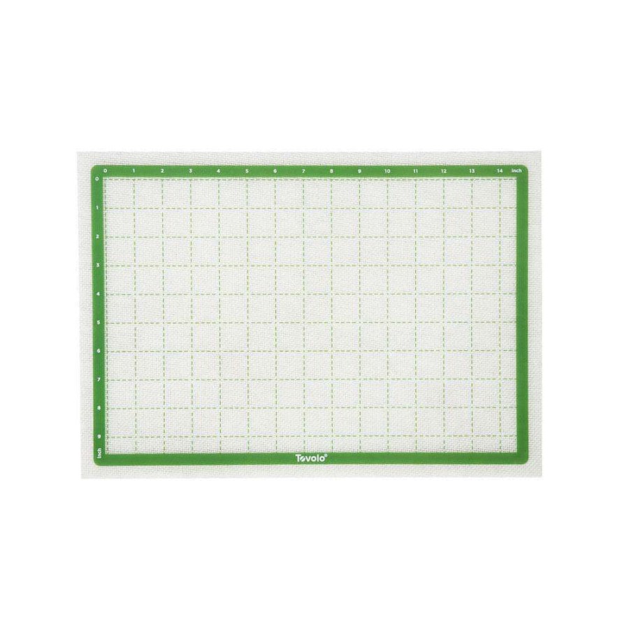 Baking Sheets * | 16.5 In. X 11.5 In. Pro-Grade Sil 1/2 Sheet Pan Mat With Grid For Baking By Spectrum