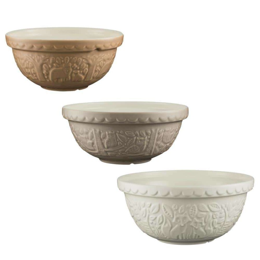 Baking Supplies * | In The Forest 3-Piece Mixing Bowl Bundle By Mason Cash