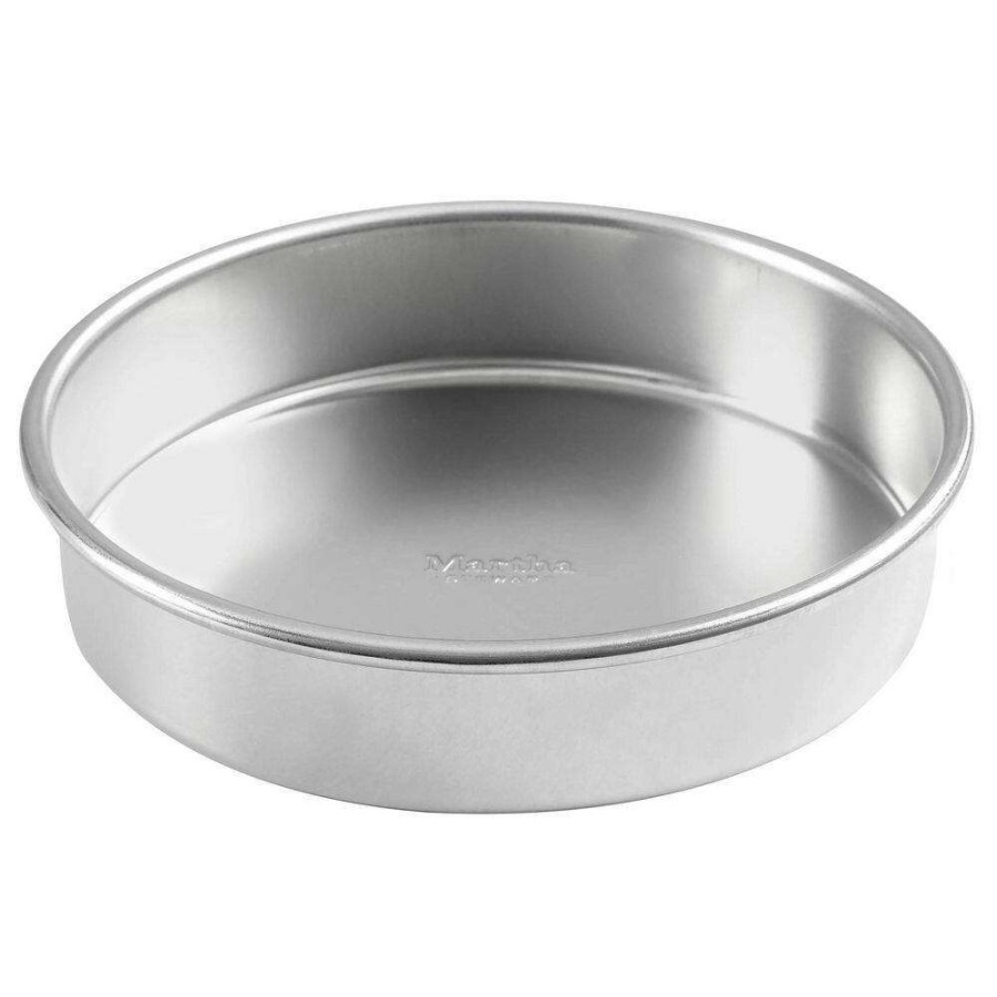 Cake Pans * | 9 In. Aluminum Round Cake Pan 2-Piece Set In Silver By Martha Stewart