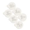 Baking Supplies * | Joy, Noel, Peace, Hope, Faith, Love Lettering Cookie Stencil Bundle (6-Patterns Set) By Designer Stencils