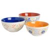 Baking Supplies * | Tierra 3-Piece Stoneware Nesting Bowl Set In Assorted Designs By Laurie Gates