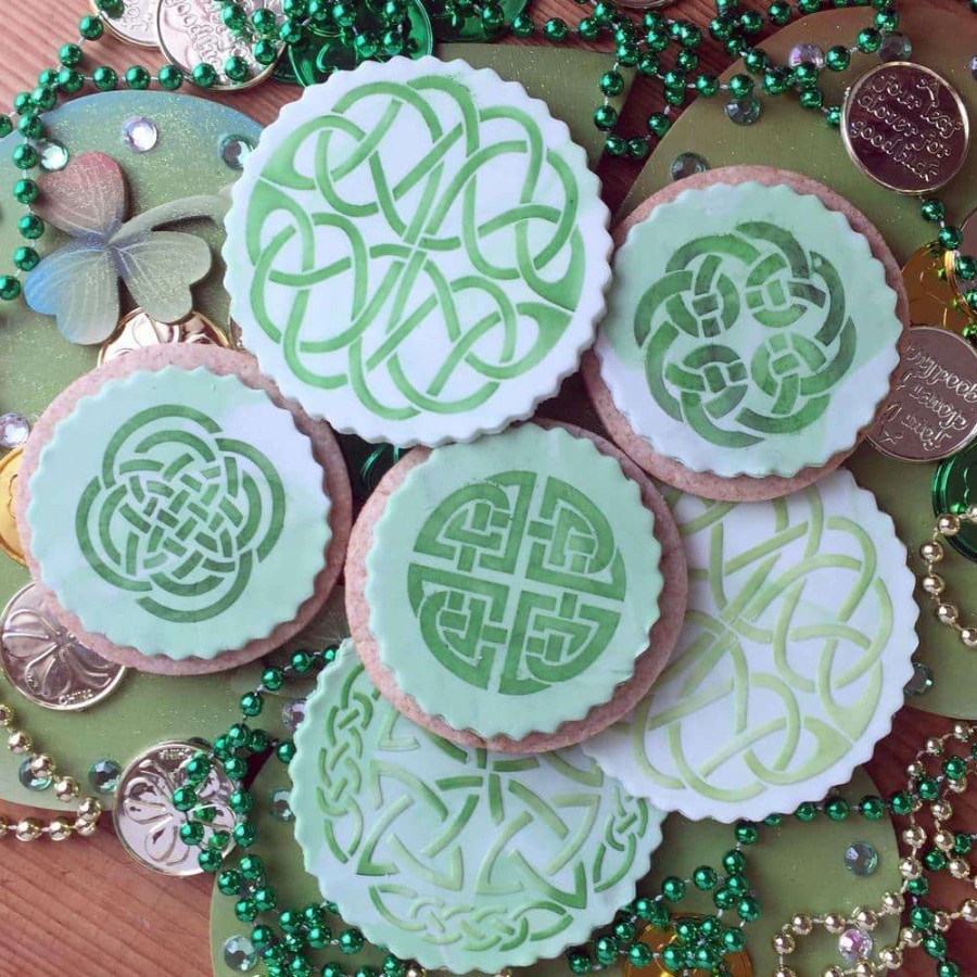 Baking Supplies * | Celtic Medallion And Cookie Stencil Bundle (5-Patterns) By Designer Stencils