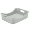 Baking Dishes * | 9 In. X 12 In. Light Sea Salt Gray Ceramics Rectangular Baker By Rachael Ray