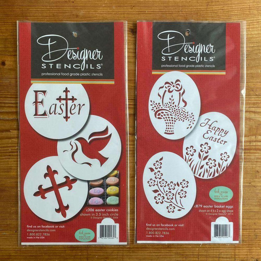 Baking Supplies * | Easter Sunday Cookie Stencil Bundle (6-Patterns) By Designer Stencils