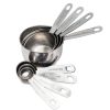 Baking Supplies * | Premium 8-Piece Stainless Steel Measuring Cup And Spoon Set By Lexi Home