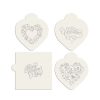 Baking Supplies * | Be My Valentine Heart Cookie Stencil Bundle (4 Patterns) By Designer Stencils