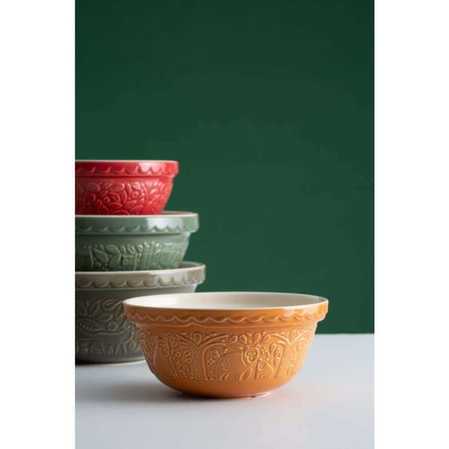 Baking Supplies * | In The Forest Bear Ochre S24 Mixing Bowl By Mason Cash