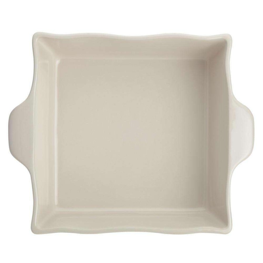 Baking Dishes * | Home Collection 8 In. X 8 In. French Vanilla Ceramic Square Baker By Ayesha Curry