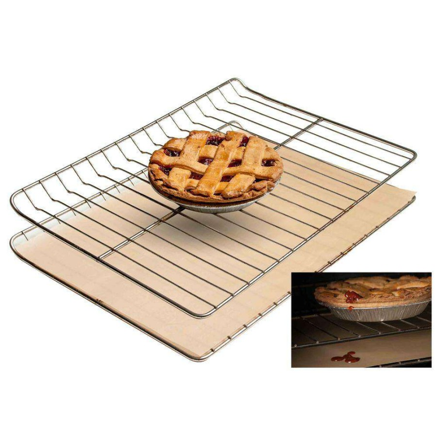 Baking Supplies * | Non-Stick Oven Liner Heavy-Duty Reusable Easy To Clean Baking Mat (1-Pack) By Lexi Home