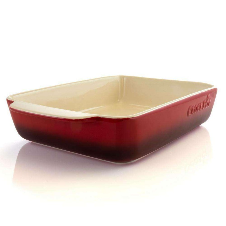 Baking Sheets * | Artisan 4 Qt. Red Stoneware Bake Pan By Crock-Pot