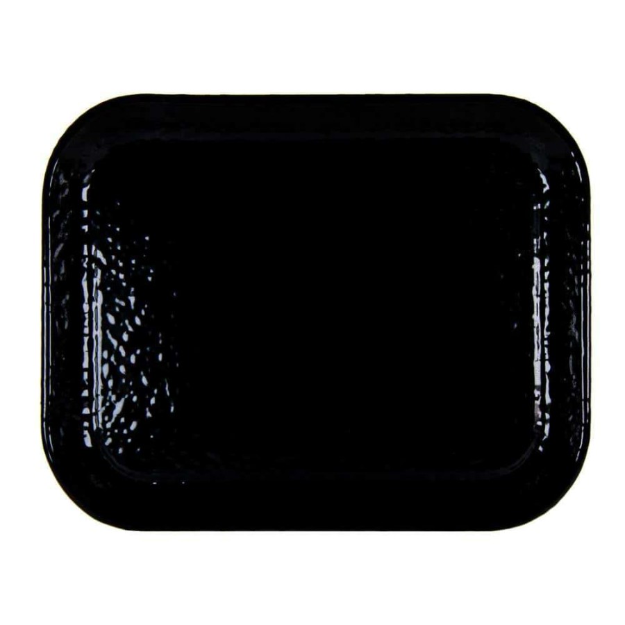 Baking Sheets * | Solid Black 12.5 In. X 16 In. Half Sheet By Golden Rabbit