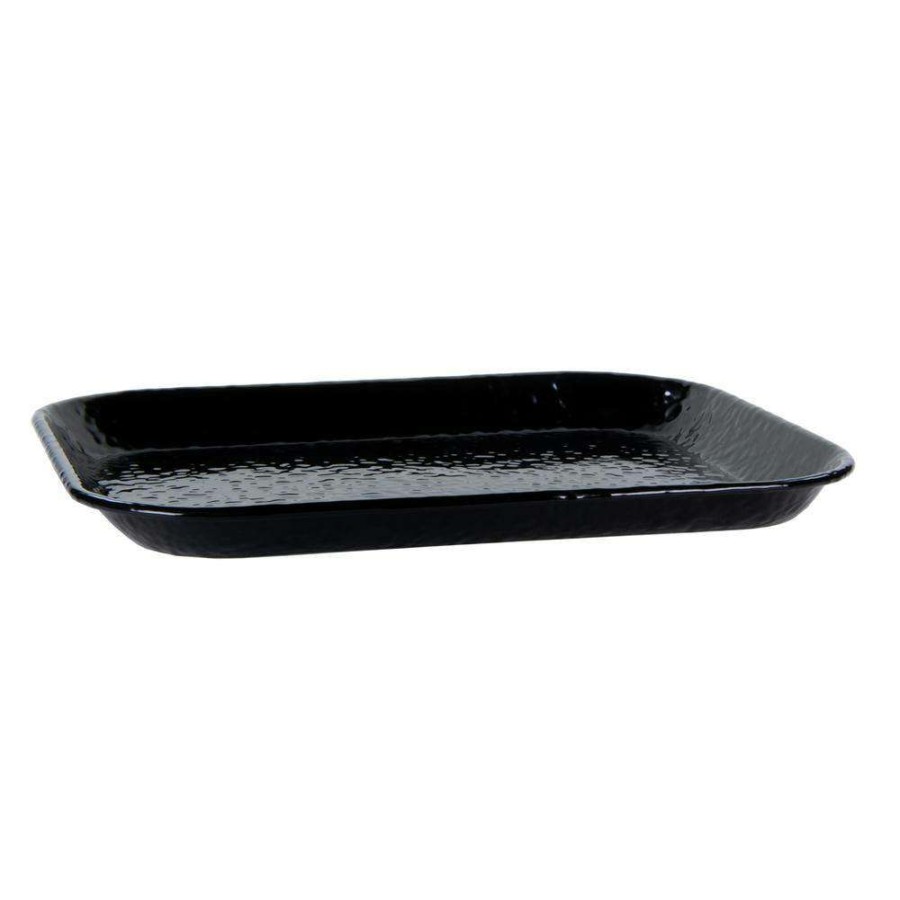 Baking Sheets * | Solid Black 12.5 In. X 16 In. Half Sheet By Golden Rabbit