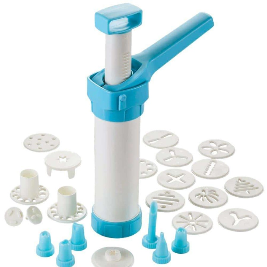 Baking Supplies * | 23-Piece Cookie Press And Food Decorator Set By Hutzler