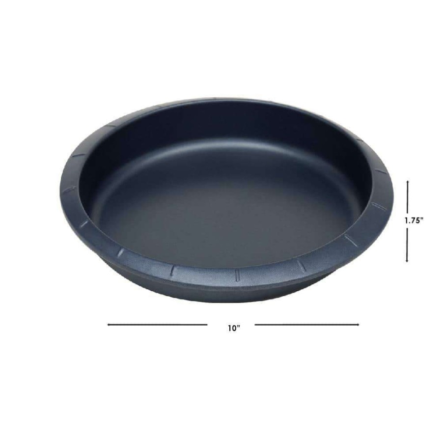 Cake Pans * | Textured Indigo Non-Stick Round Carbon Steel Pan By Michael Graves Design