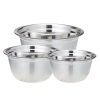 Baking Supplies * | 3-Piece Professional Satin Finish Stainless Steel Mixing Bowls Set By Excelsteel