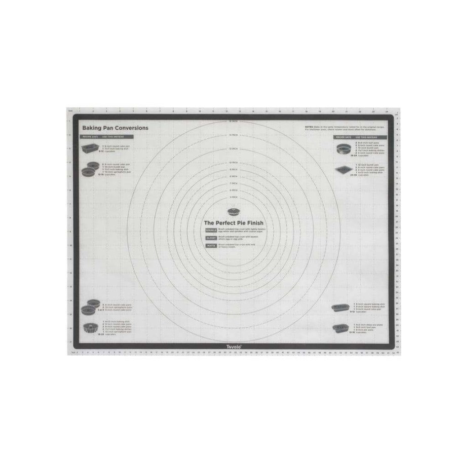 Baking Sheets * | 25 In. X 18 In. Truebake Sil Pastry Mat With Reference Marks For Baking By Spectrum