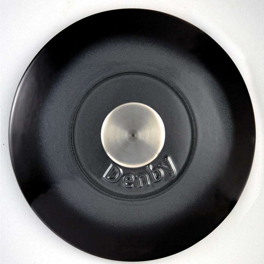 Casserole Dishes * | Halo 3.86 Qt. Round Shallow Cast Iron Casserole Dish With Lid By Denby