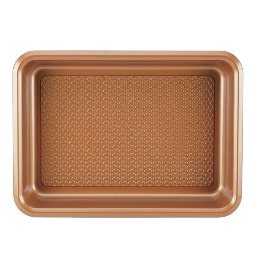 Cake Pans * | 9 In. X 13 In. Copper Bakeware Covered Cake Pan By Ayesha Curry