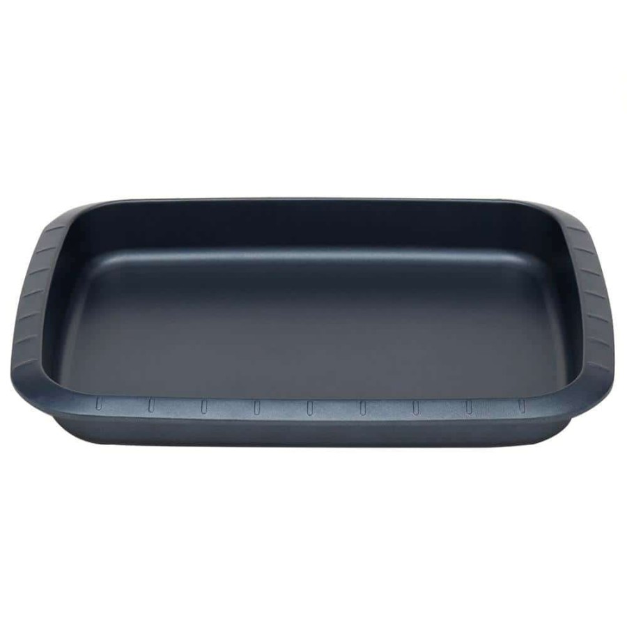 Baking Sheets * | Indigo Non-Stick Carbon Steel Roasting Pan By Michael Graves Design