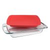 Baking Dishes * | Easy Grab 3-Qt Glass Baker With Red Lid By Pyrex