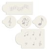 Baking Supplies * | Musical Notes Cookie Stencil Bundle (12 Patterns) By Designer Stencils