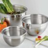 Baking Supplies * | Gourmet 3-Piece Stainless Steel Mixing Bowls By Tramontina