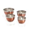 Baking Supplies * | 4-Piece Stainless Steel Mixing Bowls With Copper Finish By Excelsteel