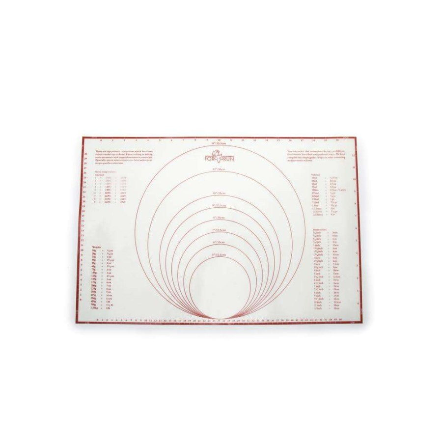 Baking Supplies * | Baking Mat With Measurements, Silicone By Fox Run