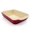 Baking Sheets * | Artisan 5.6 Qt. Red Stoneware Bake Pan By Crock-Pot