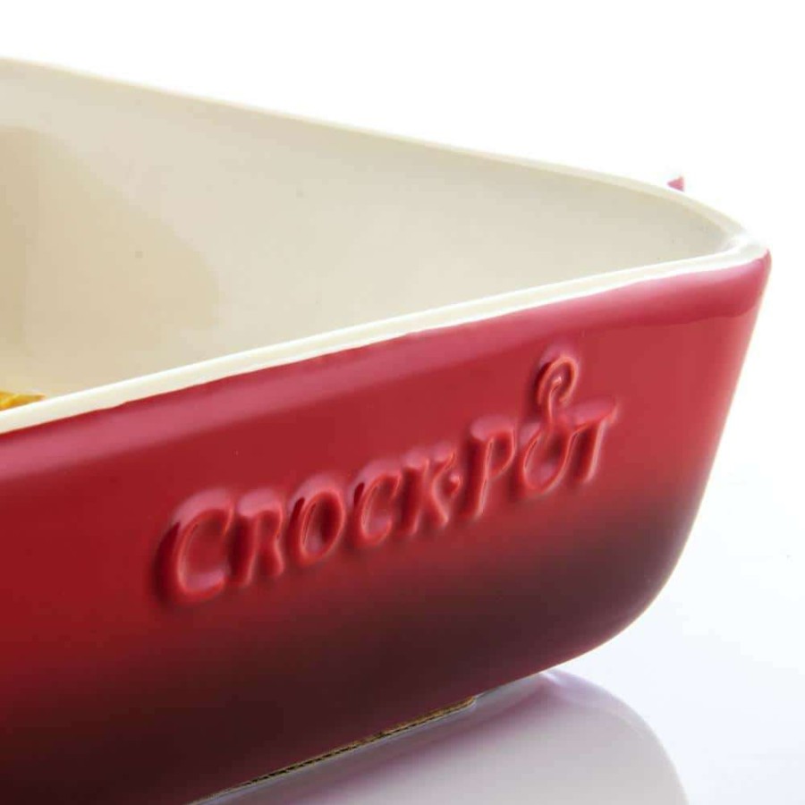 Baking Sheets * | Artisan 5.6 Qt. Red Stoneware Bake Pan By Crock-Pot