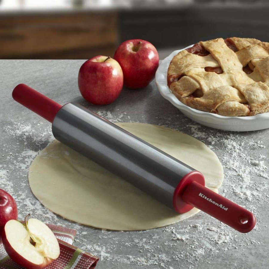 Baking Supplies * | 22 In. Red Gourmet Rolling Pin By Kitchenaid