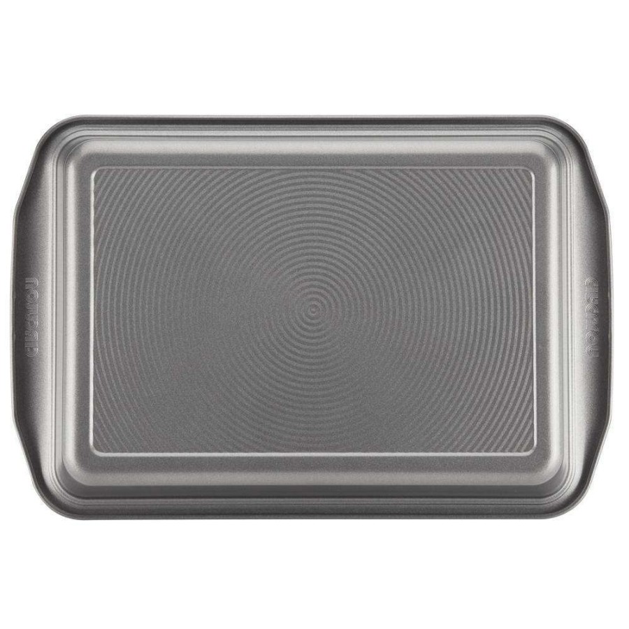 Baking Sheets * | 9 In. X 13 In. Gray Bakeware Nonstick Rectangular Cake Pan By Circulon