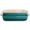 Baking Sheets * | Artisan 2-Piece Stoneware Bake Pans In Gradient Teal By Crock-Pot